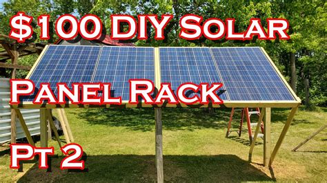 DIY Solar Rack Ground Mount Pt2, My Mistake, And Installing the Solar Panels - YouTube