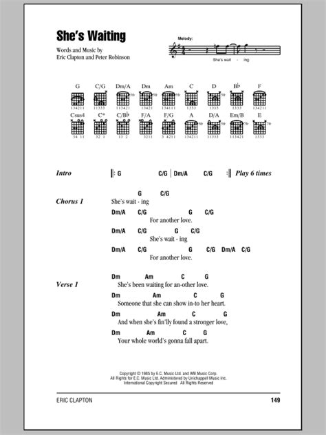 She's Waiting by Eric Clapton - Guitar Chords/Lyrics - Guitar Instructor