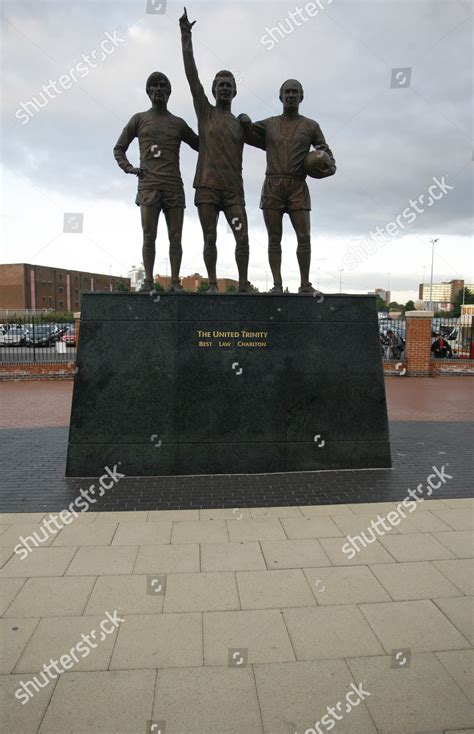 United Trinity Statue Outside Old Trafford Editorial Stock Photo ...