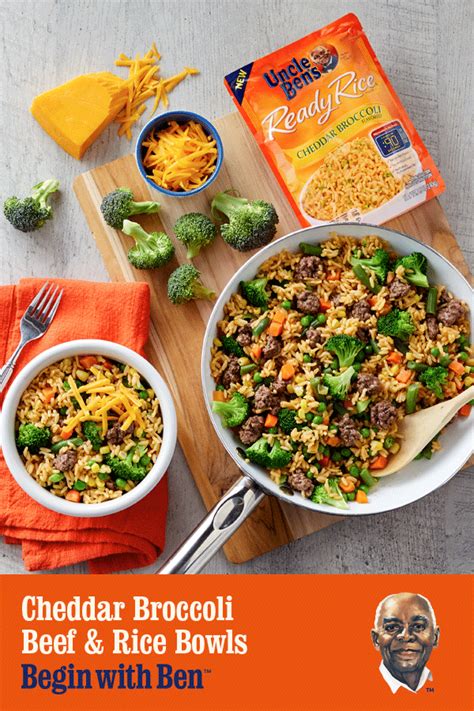 Cheddar Broccoli Beef & Rice Bowls Recipe | Recipe | Rice bowls recipes, Beef recipes, Broccoli beef