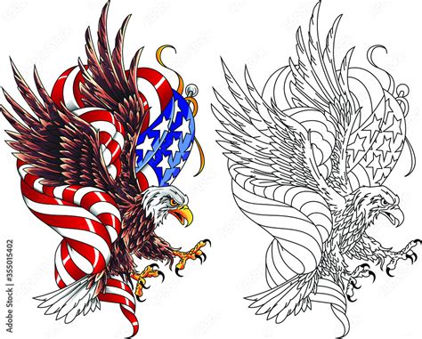 American Eagle Flag Tattoo