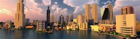 Minecraft City Skyline | Modern Minecraft | Pinterest | Minecraft city ...