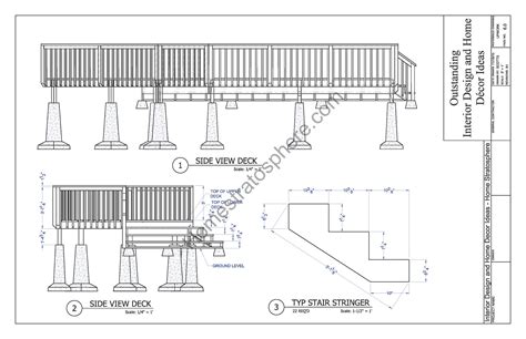 2-Level Deck Plan Blueprint (Free PDF Download)