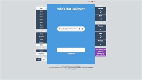 Who's That Pokémon? — Web App Game | Browser Craft