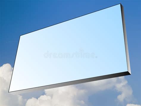 Banner in the sky stock illustration. Illustration of cloud - 4745002