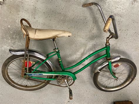 Sears green muscle bike with banana seat and sissy bar | eBay