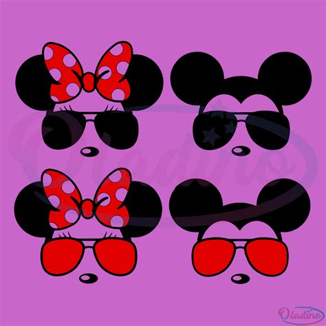 Mickey Minnie Sunglasses Svg, Minnie Mouse Head Svg, Mickey Head Svg | atelier-yuwa.ciao.jp