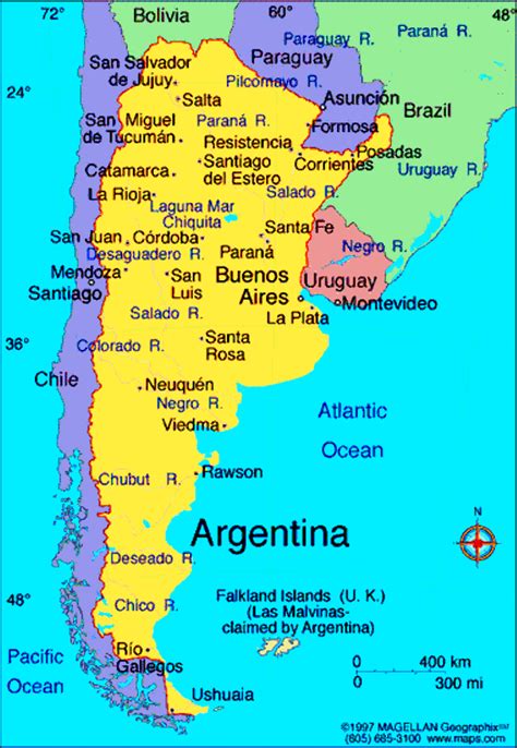 Mapa Brasil X Argentina