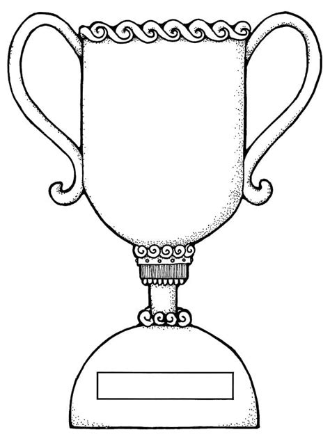 Drawing of Trophy coloring page - Download, Print or Color Online for Free