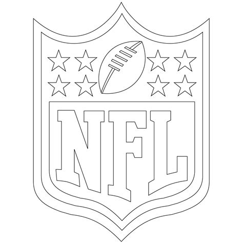 NFL Coloring Pages Logo | Football coloring pages, Sports coloring ...