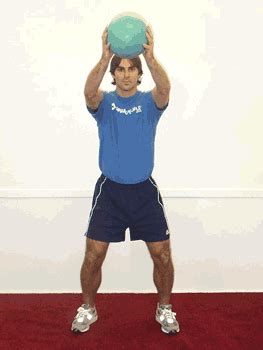 Squats with Medicine Ball Exercise Demonstration | SparkPeople