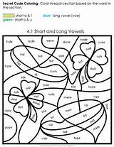 Step 4 Reading System No Prep St Pat’s Coloring VCE Syllable Words Fun  sketch template