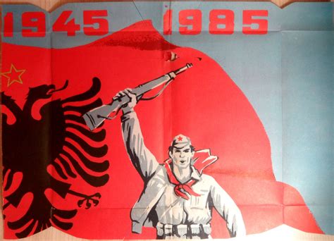 Albanian propaganda poster. | Albania, Albanians, Enver hoxha