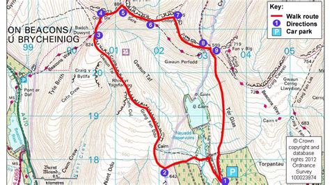 √ Brecon Canal Walk Map