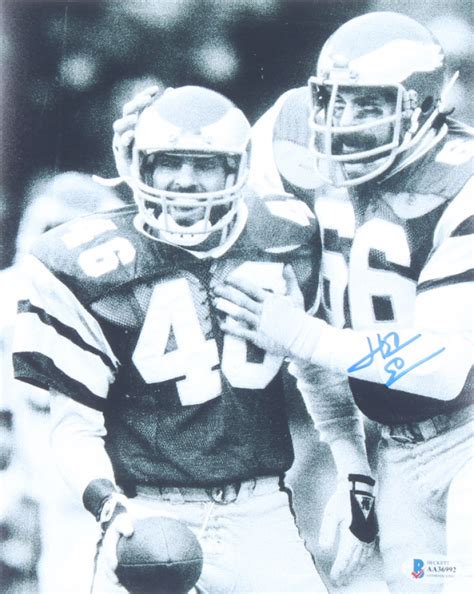 Herman Edwards Signed Eagles 8x10 Photo (Beckett) | Pristine Auction