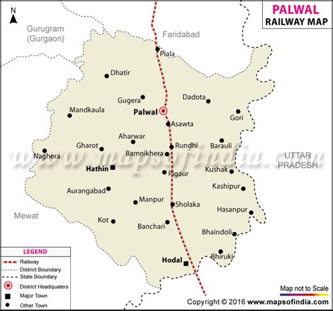 Palwal Railway Map