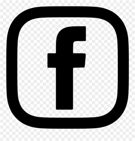 Facebook Icon Png Black And White