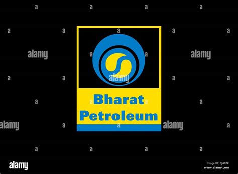 Bharat Petroleum Company, Logo, Black Background Stock Photo - Alamy