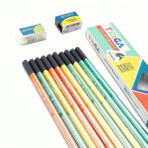 Black Multicolor Apsara Triga Extra Dark Triangle Pencil, For Writing at Rs 235/box in Surat