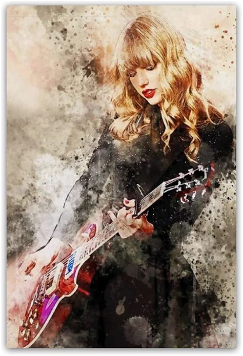 Taylor Swift Wall Art Canvas Music Singer Taylor Swift Watercolor Poster Wall Decor Retro Taylor ...