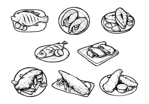 Fish And Chips Drawing at GetDrawings | Free download