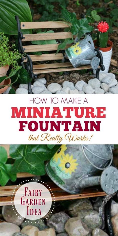 Here's how to make a fountain for a miniature fairy garden that really works. I'll show you the ...