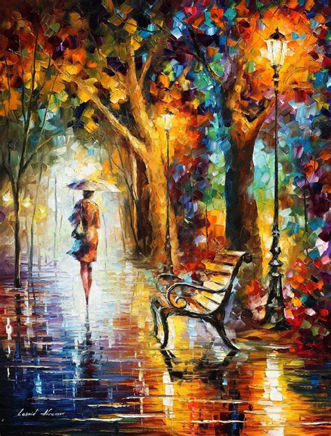 THE END OF PATIENCE — PALETTE KNIFE - Modern Oil Painting On Canvas By Leonid Afremov - Size 30"x40"