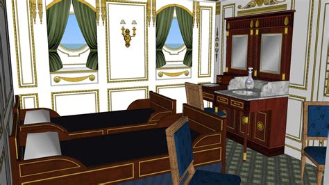 Titanic First Class cabin C-57 Empire Style . | 3D Warehouse