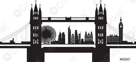 London skyline - stock vector 922027 | Crushpixel