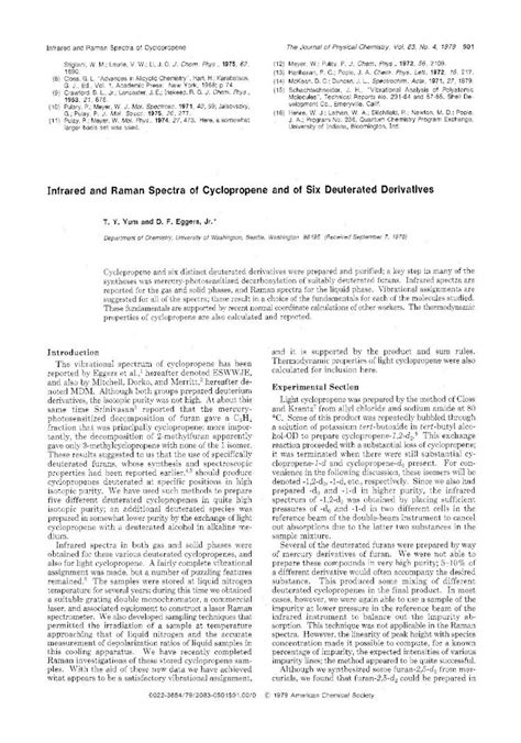 (PDF) Infrared and Raman spectra of cyclopropene and of six deuterated derivatives - DOKUMEN.TIPS