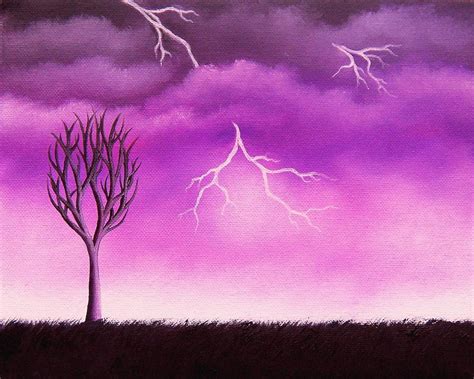 Lightning Scars Painting by Rachel Bingaman - Fine Art America