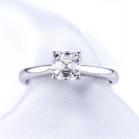 Asscher Cut Diamond Solitaire Engagement Ring | Jewelers in Rochester, NY