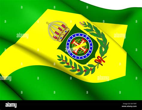 Empire of Brazil Flag Stock Photo - Alamy