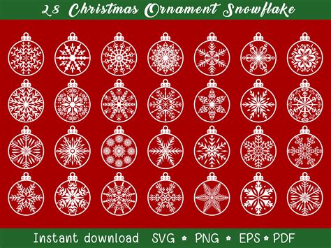 Christmas Ornament Snowflake Svg Graphic by arthittm2 · Creative Fabrica