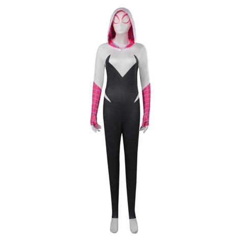 ACROSS THE SPIDER-VERSE Gwen Stacy Cosplay Costume Outfits Halloween ...