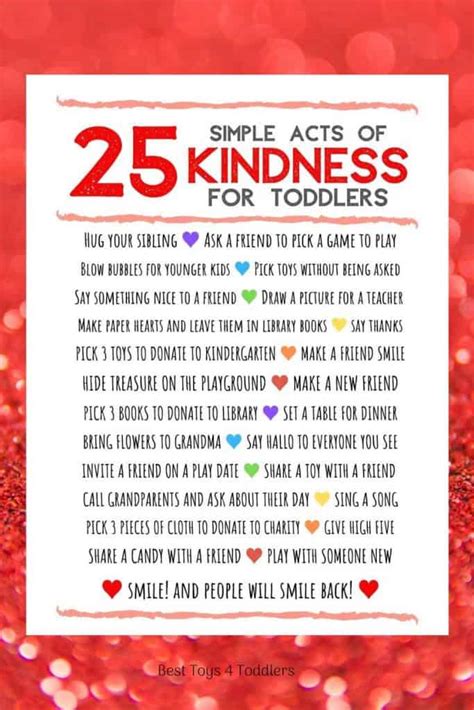 25 Simple Random Acts of Kindness for Toddlers and Preschoolers