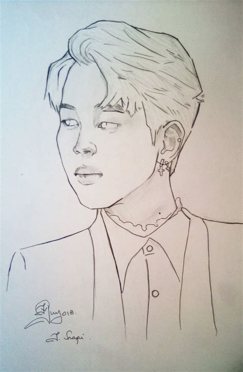 Jimin ..... sketching