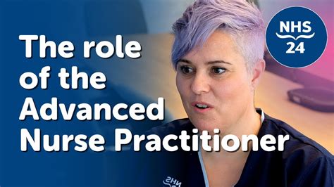 The Role of The Advanced Nurse Practitioner at NHS 24 - YouTube