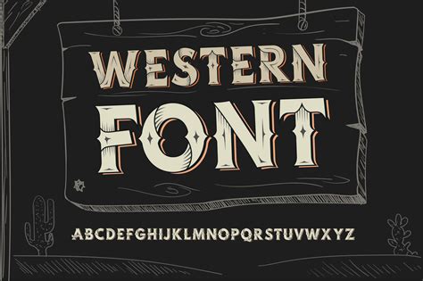 Western Font by Fractal font factory · Creative Fabrica