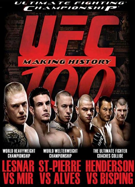 UFC 100: Lesnar vs. Mir Movie Posters From Movie Poster Shop