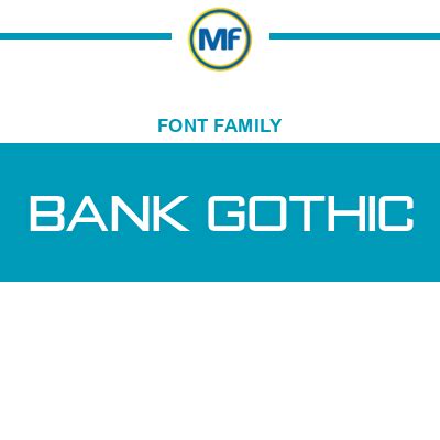 Bank Gothic Font Family: Download Free | MaisFontes