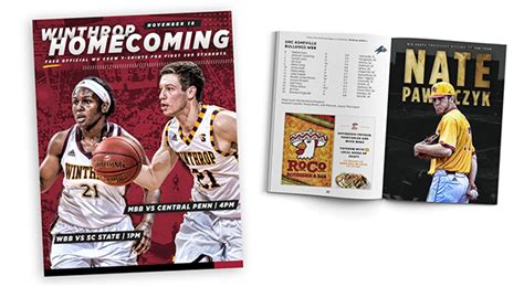 2017-18 Winthrop Basketball Print Collateral on Behance