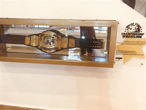 The original Von Erich WCCW Championship belt at an Israeli mall : r/SquaredCircle