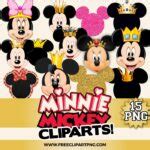 Mickey Minnie Head Royalty PNG Bundle Disney