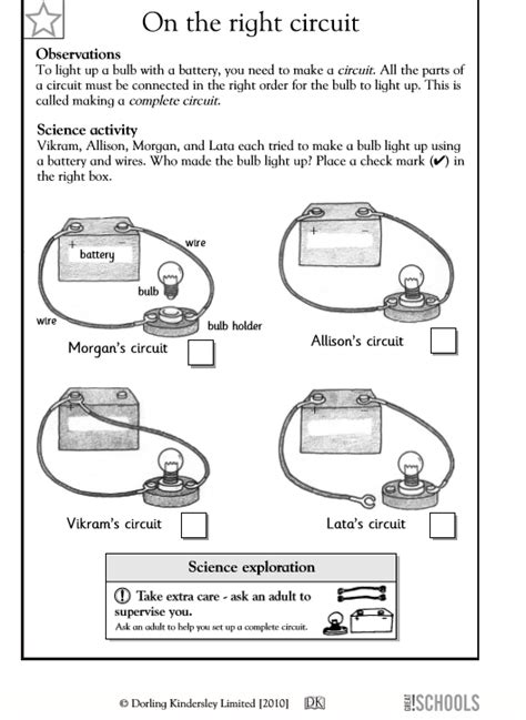 Printable Electricity Worksheets For Kindergarten – Thekidsworksheet