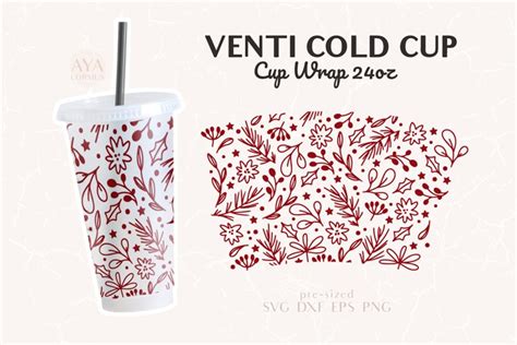 Christmas wrap svg, Cup svg no hole, 24oz tumbler wrap svg