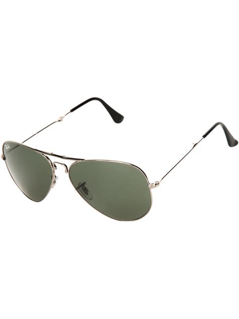 Lyst - Ray-Ban Foldable Aviator Sunglasses in Gray for Men