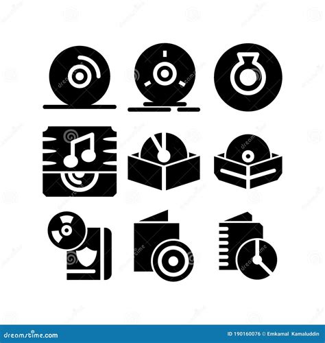 Compact Disk Icon or Logo Isolated Sign Symbol Vector Illustration Stock Vector - Illustration ...