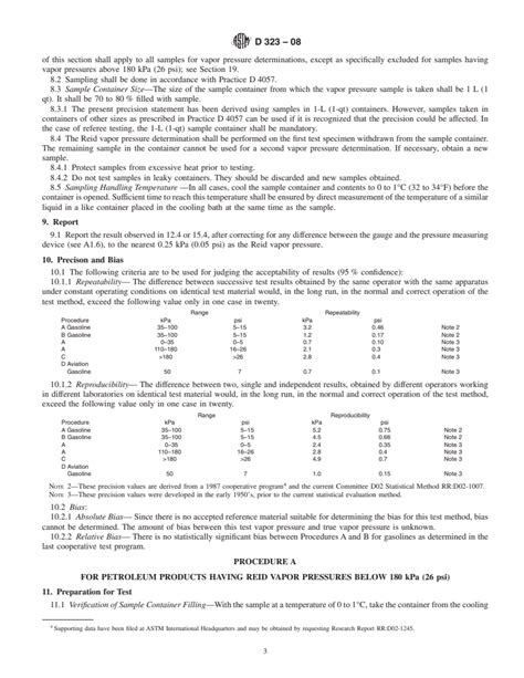 Reid Vapour Pressure Of Petroleum Products Astm D323