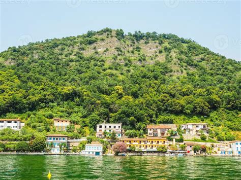 HDR View of Lake Iseo 9845164 Stock Photo at Vecteezy